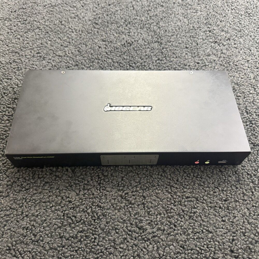 IOGEAR GCS1942 2-Port Dual View 4K DisplayPort KVMP with USB 3.0 Hub and Audio